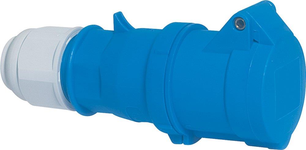 Bals Quick Connect CEE Extension Connector - 3P, 16A, 230V, H6, blue