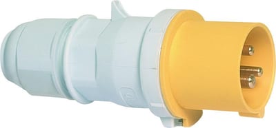 Bals Quick Connect CEE Plug - 3P, 16A, 110V, H4, yellow