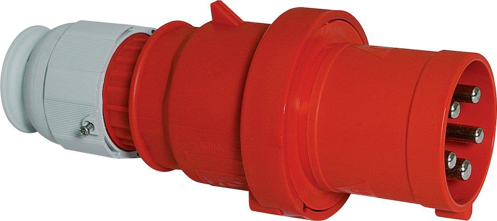 Bals Quick Connect CEE Plug - 5P, 63A, 380V, H6, red