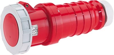 Bals TE CEE Extension Connector - 4P, 63A, 380V, H6, red