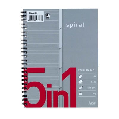 Bantex College Block 2 holes - 1PCS, Ruled, A5, 70, 70G