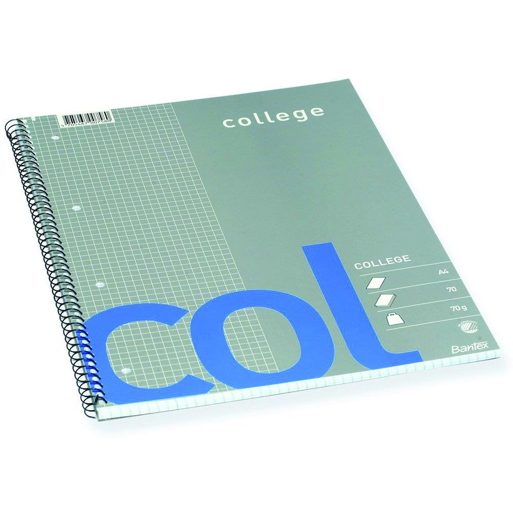 Bantex College Block 4 holes - 1PCS, Ternet, A4, 70, 70G