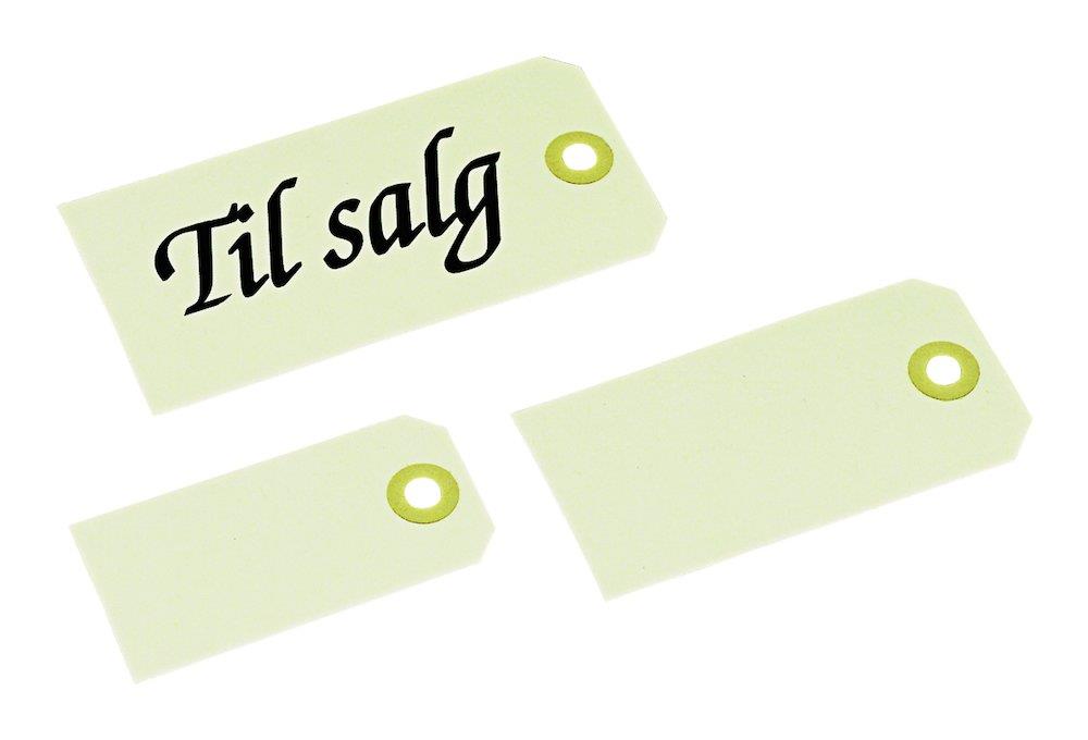 Bantex Manila Tags natural - 80mm, 40mm, 1000PCS