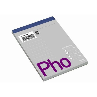 Bantex Telephone Pad - 5PCS, linieret, A6, 100, 60G