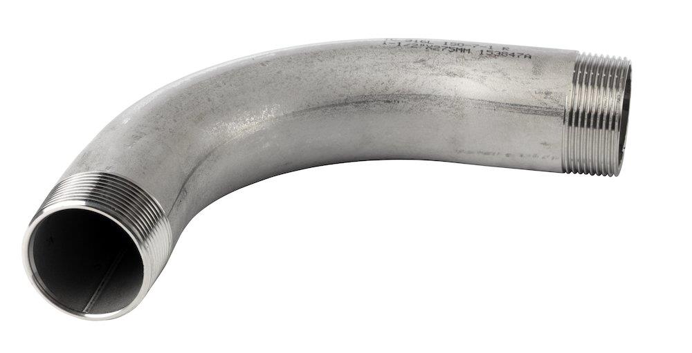 Bend acid-resistant nipple/nipple - 1/2", 1/2", 90°