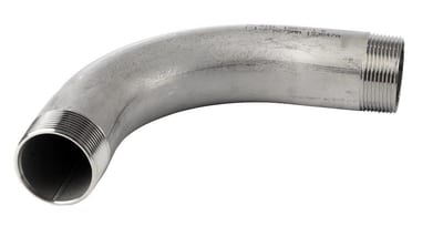 Bend acid-resistant nipple/nipple - 3/8", 3/8", 90°