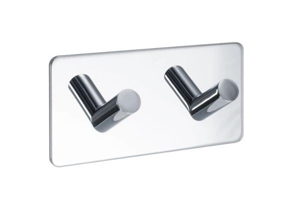 Bracket Design Base 200 Coat rack - 2PCS, Stainless steel, 1PCS, Polished, Chrome-plated