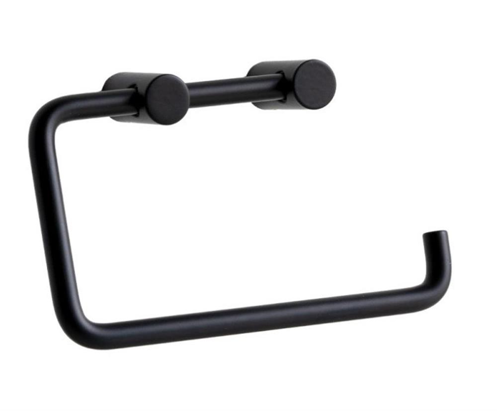 Beslag Design Stay Toilet Paper Holder matte black stainless steel without back plate 602216-41