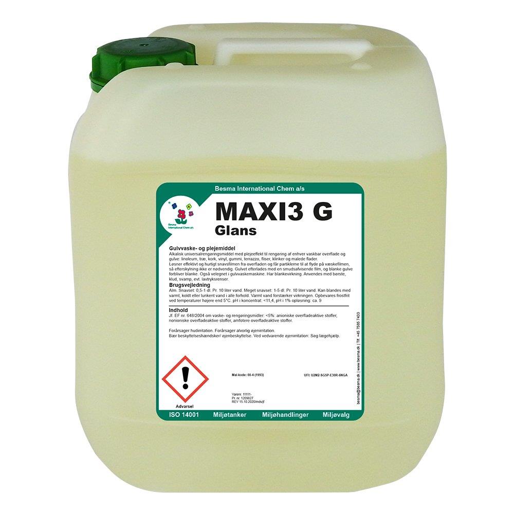 Besma MAXI3 G Floor Washing and Care Product can - 5L