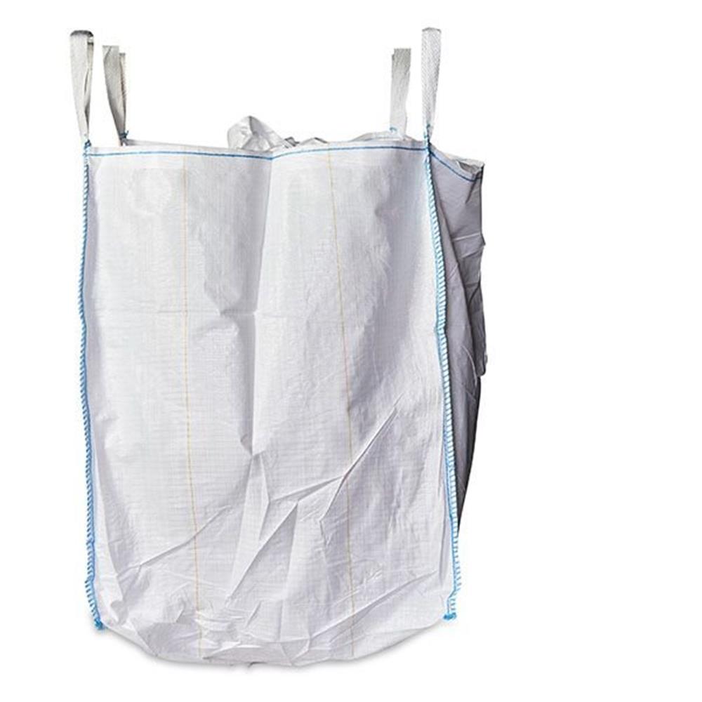 Big bag with 4 loops and fill-/discharge spout - 91cm, 91cm, white, 110cm, 1500kg