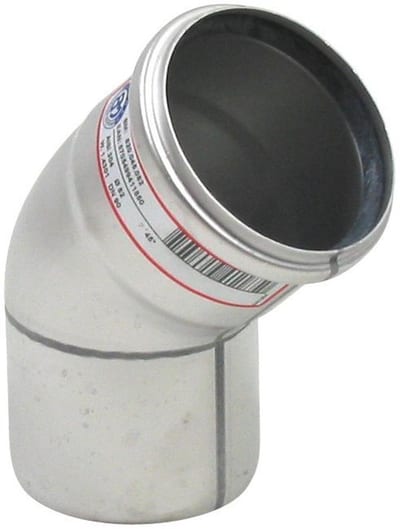 BLÜCHER Europipe Bend acid-resistant - 82mm, 82mm, 45°
