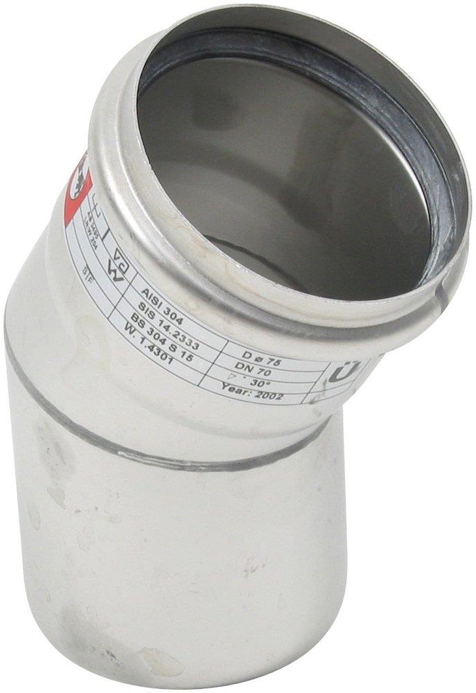 BLÜCHER Europipe Bend with EPDM acid-resistant - 75mm, 75mm, 30°