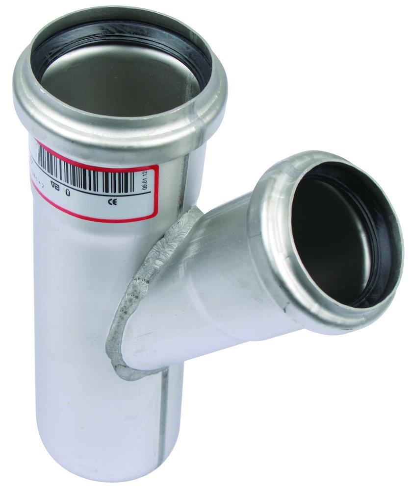 BLÜCHER Europipe Branch pipe - 50mm, 50mm, 40mm, 45°