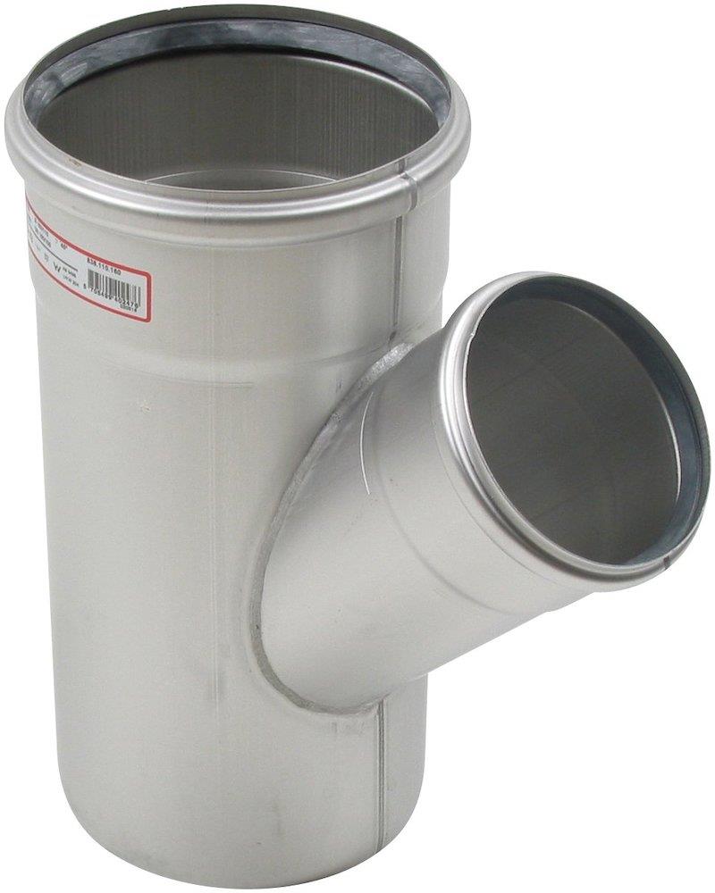 BLÜCHER Europipe Branch pipe streamlined stainless - 160mm, 160mm, 110mm, 45°