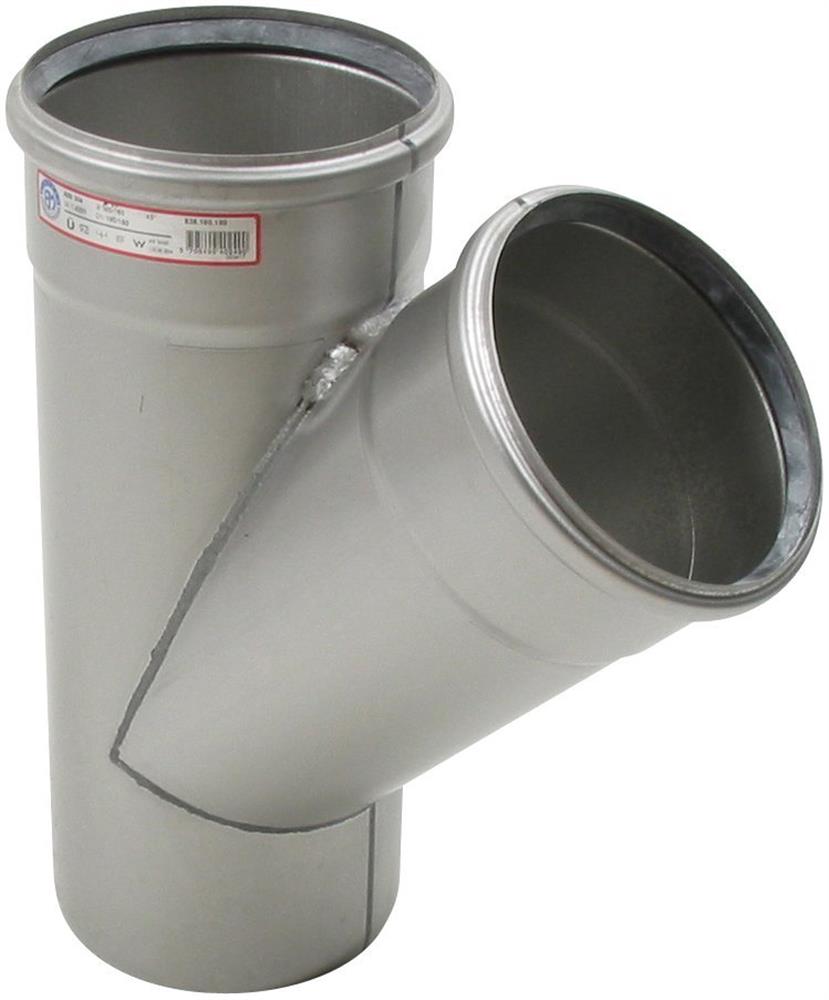 BLÜCHER Europipe Branch pipe streamlined stainless - 160mm, 160mm, 160mm, 45°
