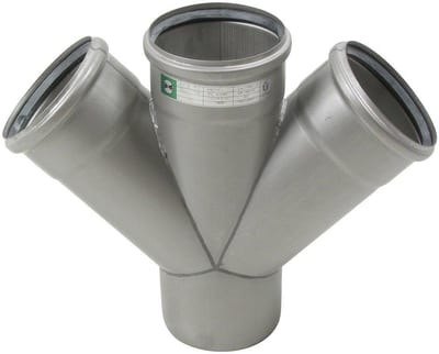 BLÜCHER Europipe Double Branch Pipe double acid-resistant - 110mm, 110mm, 110mm, 45°
