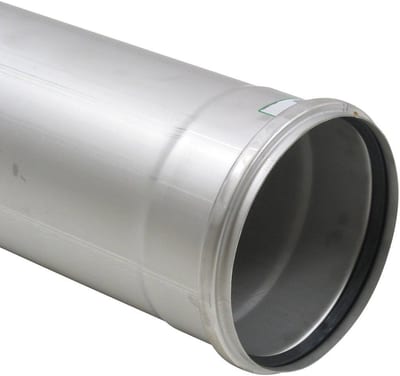 BLÜCHER Europipe Drain pipe coupling stainless steel - 200mm, 3000mm
