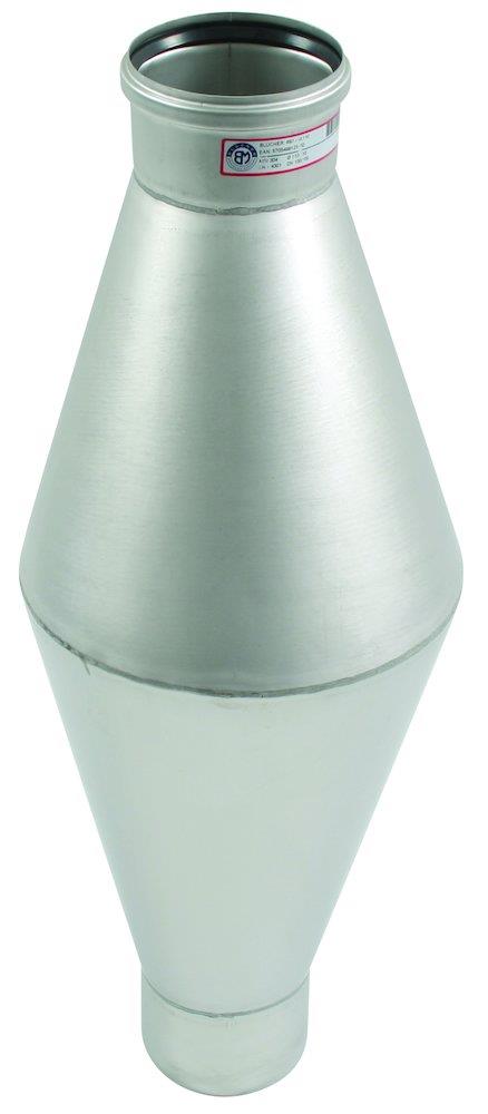BLÜCHER Europipe Rat Stop without cleaning access stainless steel - 110mm, 110mm