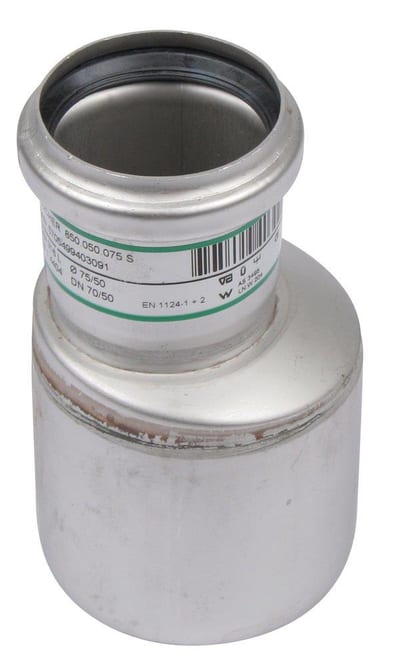 BLÜCHER Europipe Reduction stainless steel - 75mm, 50mm