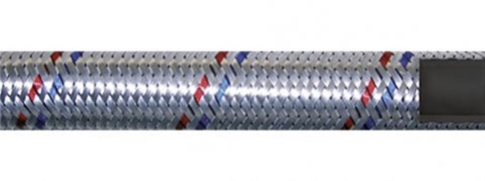 Boiler hose with stainless braid EPDM - 1", 25mm, 100°C, 15bar