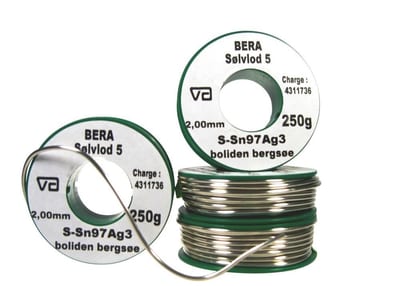 Boliden BERA 5 Silver-tin solder soft - 2mm, 250G