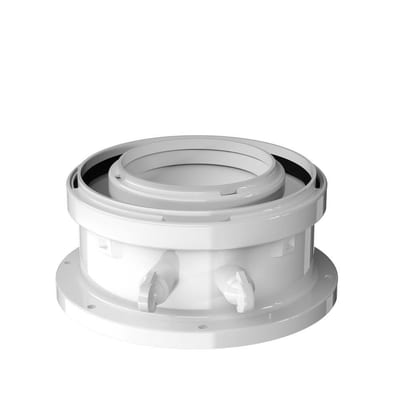 Bosch Flue adapter straight to boiler - 80/125mm