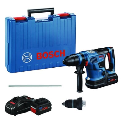 Bosch GBH 18V-34 Cordless Rotary Hammer - 5.5AH, 18V, 5,8 J, 2PCS