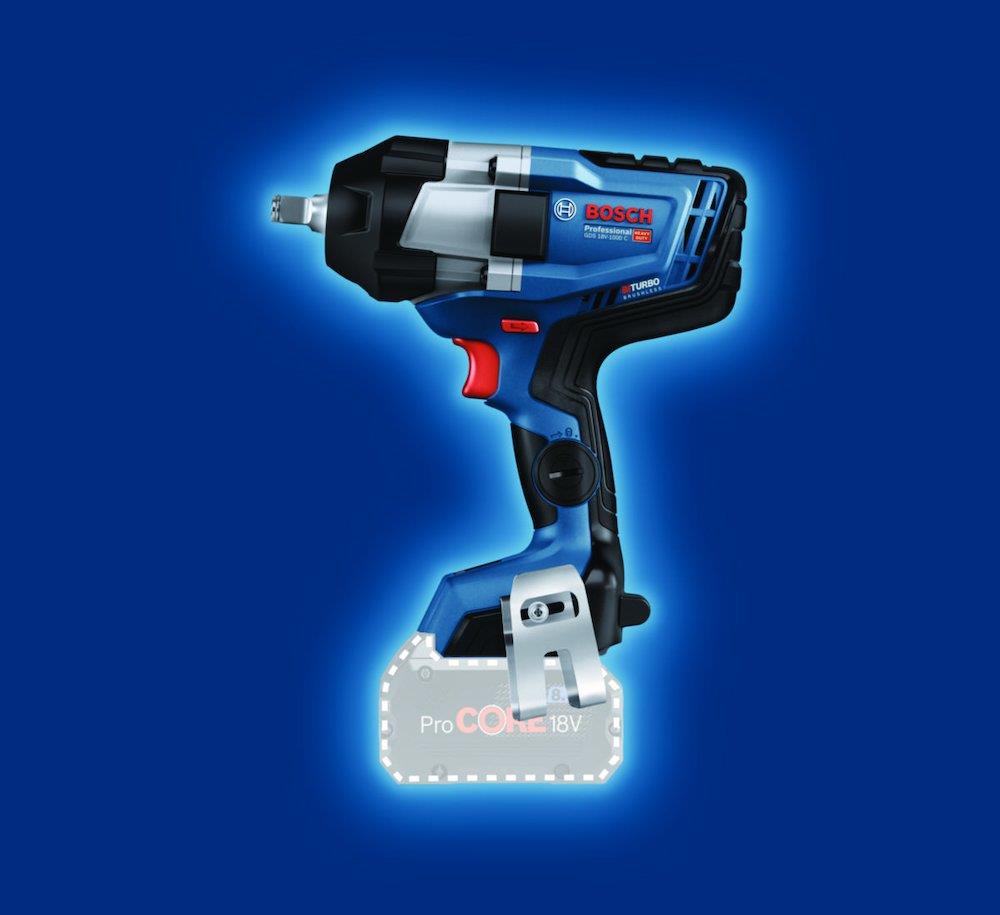 Bosch GDS 18V-10 Cordless Impact Wrench - 0PCS, 18V, 1000Nm, 1/2"