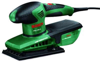 Bosch PSS 200A Orbital Sander - 200W, 24000PR. minute, 1.6kg