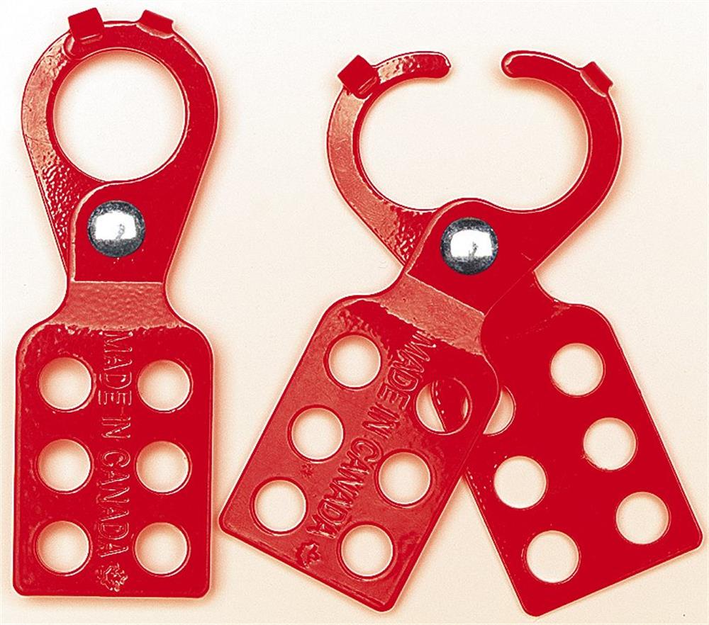 Brady Lockout LOTO-65 Hasp 6-Hole - red