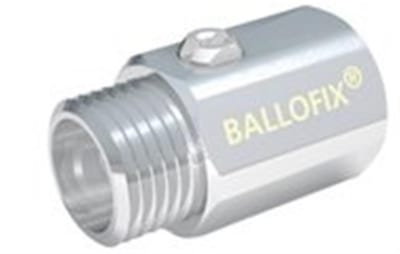 Broen Ballofix Ball Valve with slot socket/nipple - Dezincification-resistant brass, Straight, Without, 3/4", 3/4"