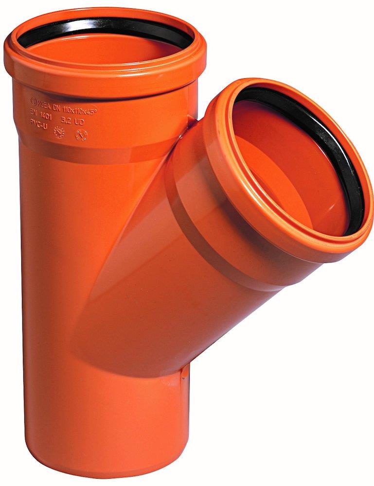 BT Nyloplast Branch pipe PVC - 400mm, 160mm, 45°