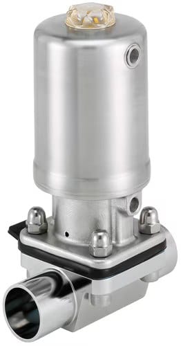 Bürkert 2/2-WAY Diaphragm Valve with Pneumatic Actuator in Stainless Steel (Type INOX)
