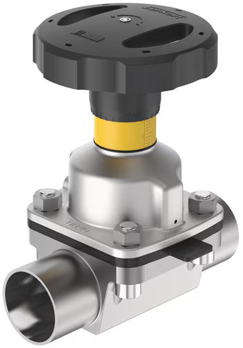 Bürkert 2/2-WAY Diaphragm Valve with Manually Operated Actuator (Basic)