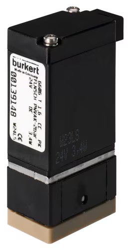 Bürkert 2/2 or 3/2 Way Rocker-Solenoid Valve with Separating Diaphragm
