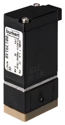 Bürkert 2/2 or 3/2 Way Rocker-Solenoid Valve with Separating Diaphragm