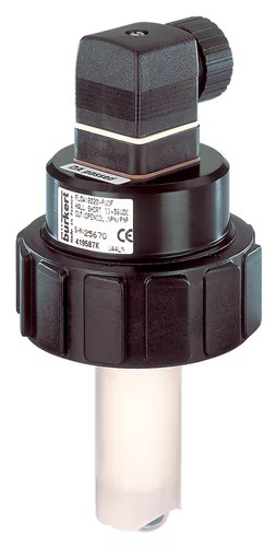 Bürkert Insertion Flowmeter with Paddle Wheel for Continuous Flow Measurement