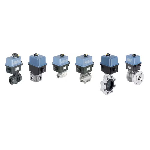 Bürkert Ball Valve / Butterfly Valve with Electrical Rotary Actuator