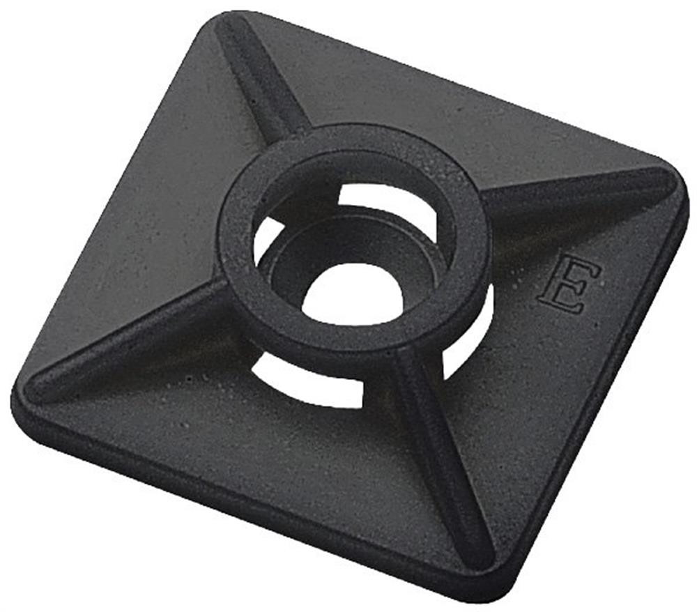 Cabicon Cable Tie Base - 27mm, 27mm, black, PA ( Polyamide )