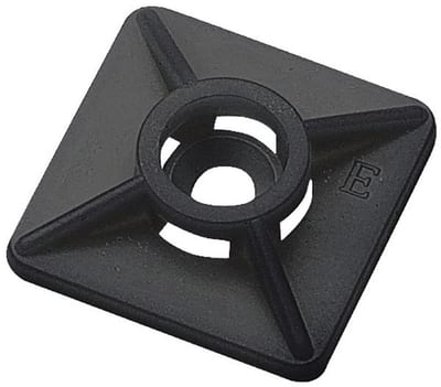 Cabicon Cable Tie Base - 27mm, 27mm, black, PA ( Polyamide )