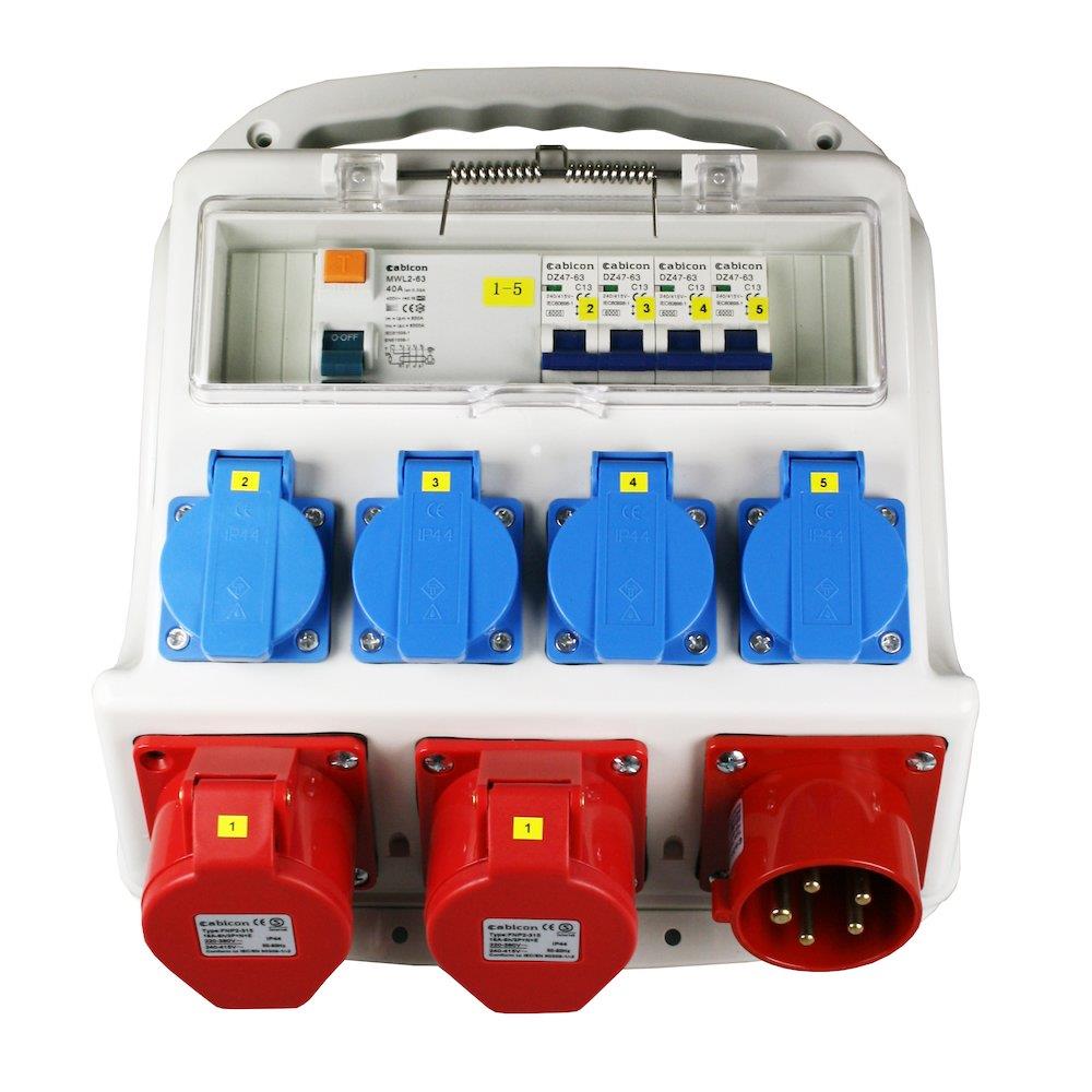 Cabicon CC 16-4 Construction Power Panel - 16A