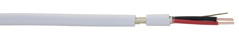 Fire Alarm Cable White with Earth Wire 1x2x1mm (1000098)