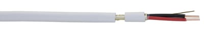 Fire Alarm Cable White with Earth Wire 1x2x1mm