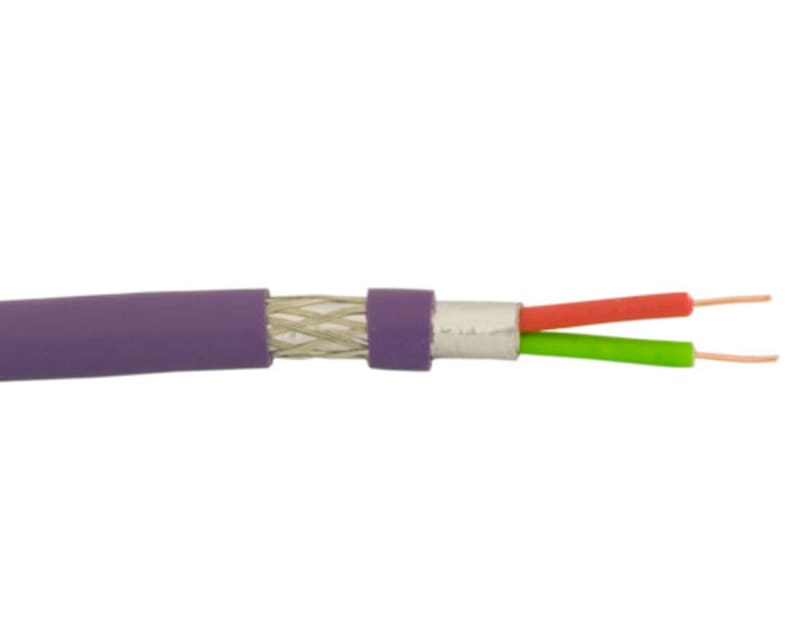 Elis Elektro 1000116 PROFIBUS Cable 1x2x0.64 mm Violet PVC Solid Conductor