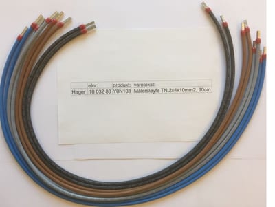 Matte silencer loop TN,2X4X10MM2, 90cm