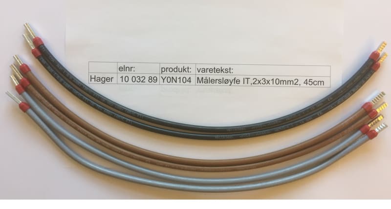 Matte silencer loop IT,2X3X10MM2, 45cm (1003289)