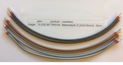 Matte silencer loop IT,2X3X10MM2, 45cm