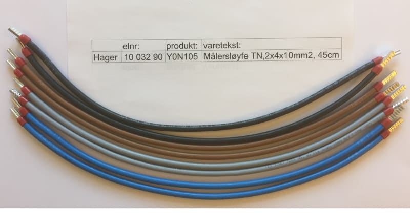 Matte silencer loop TN,2X4X10MM2, 45cm (1003290)