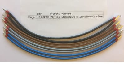 Matte silencer loop TN,2X4X10MM2, 45cm