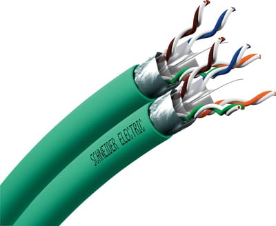 Schneider Electric Copper LAN cable, Actassi, F/UTP, 2X4P, CAT6A, Euroclass D, 550MHz, LSZH, 500M VDICD13X228